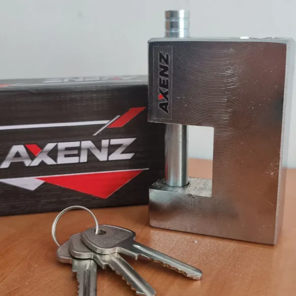 قفل کتابی ضد اسید Axenz با کلید دوشیار برنجی